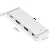 HW-TC29 4 In 1 Type-C / USB-C Multifunctional Extension HUB Adapter iPad Pro Hub (Silver)