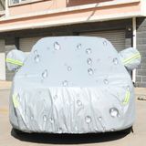 PEVA Anti-Dust Waterproof Sunproof Sedan Car Cover with Warning Strips  Fits Cars up to 4.9m(191 inch) in Length
