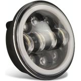 EagleVision DC9-30V 35W 6000K 4000LM 5.75 inch Round Motorcycle 6LEDs Headlight with Angel Eye for Harley-Davidson