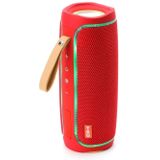 T&G TG287 LED Flashing Light Bluetooth Speaker Portable Wireless Stereo Bass Subwoofer FM / TF / USB(Red)