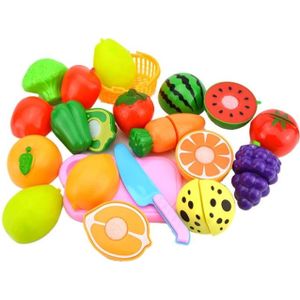 Doen alsof spelen plastic voedsel speelgoed snijden fruit groente voor kinderen  willekeurige kleur en stijl 15 stuks/set