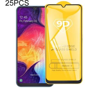 25 PCS 9D Full Glue Full Screen Tempered Glass Film For Galaxy A9 (2018) / A9s