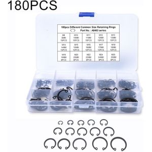 180 PCS Car C Shape Circlip Snap Ring Assortment Retaining Rings