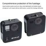 PULUZ for GoPro Fusion Housing Shell CNC Aluminum Alloy Protective Cage with Basic Mount & Lens Caps(Black)