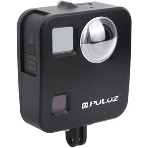 PULUZ for GoPro Fusion Housing Shell CNC Aluminum Alloy Protective Cage with Basic Mount & Lens Caps(Black)