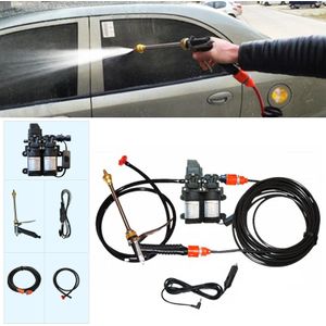 DC 12V Portable Double Pump High Pressure Outdoor Car Cigarette Lighter Washing Machine Vehicle Washing Tools