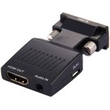 HD 1080P VGA to HDMI + Audio Video Output Converter Adapter for HDTV Monitor Projector(Black)