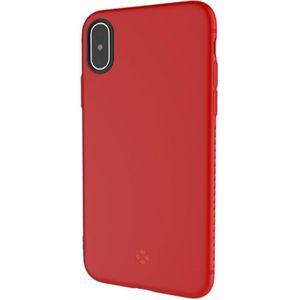 TOTUDESIGN For iPhone X  TPU Anti-slip Soft Protective Back Cover Case (Red)