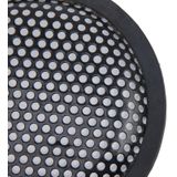 5 inch Car Auto Metal Mesh Black Round Hole Subwoofer Loudspeaker Protective Cover Mask Kit with Fixed Holder