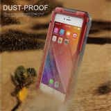 Waterproof Dustproof Shockproof Zinc Alloy + Silicone Case for iPhone 8 Plus & 7 Plus (Red)