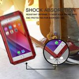 Waterproof Dustproof Shockproof Zinc Alloy + Silicone Case for iPhone 8 Plus & 7 Plus (Red)