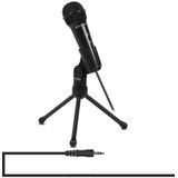 Yanmai SF-910 Professional Condenser Sound Recording Microphone with Tripod Holder  Cable Length: 2.0m  Compatible with PC and Mac for Live Broadcast Show  KTV  etc.(Black)