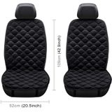 Car 24V Front Seat Heater Cushion Warmer Cover Winter Heated Warm  Double Seat (Black)