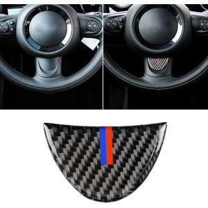 Red Blue Color Car Steering Wheel Carbon Fiber Decorative Sticker for BMW Mini R53 / R55 / R57 / R58 / R59 / R60 / R50 / R52 / F55 / F56