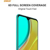 For Xiaomi Redmi 9 / 9A / 9C 5 PCS ENKAY Hat-Prince 0.26mm 9H 6D Curved Full Screen Eye Protection Green Film Tempered Glass Protector