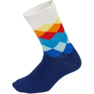3 Pais Colorful Men Sport Running Wearproof Breathable Riding Hiking Socks(Royal blue)