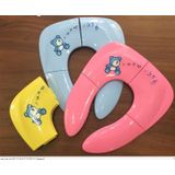 3 PCS Baby Travel Folding Potty Seat Portable Toilet Training Seat Children Urinalpot Chair Pad(Pink)