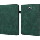 For Samsung Galaxy Tab A A6 10.1 inch 2016 Lace Flower Embossing Pattern Horizontal Flip Leather Case with Holder & Card Slots & Wallet & Photo Frame(Green)