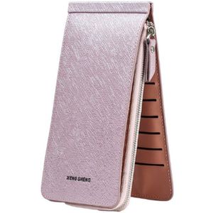 Ultra-thin Wallet Multi-card Position Multi-function Card Package Wallet(Light Purple)