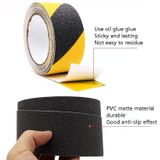 4 PCS Sands Anti-Slip Tape Ground Sticking Line Wear-resistant Stair Step Warning Tape Black Yellow 2.5cm x 5m