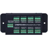 1 In 8 Out Amplifier And Sound Speaker Distributor  8-Area Sound Source  Signal Distribution Panel  Audio Input  300W Per Channel