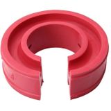 2 PCS Car Auto D Type Shock Absorber Spring Bumper Power Cushion Buffer  Spring Spacing: 22mm  Colloid Height: 43mm(Red)