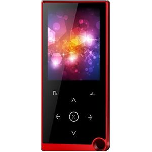 2.4 inch Touch-Button MP4 / MP3 Lossless Music Player  Support E-Book / Alarm Clock / Timer Shutdown  Memory Capacity: 16GB without Bluetooth(Red)