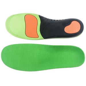 JH-209 Verdikking Schokabsorberende Ademende en Comfortabele Binnenzool  Maat: M 41-43 (Groen Oranje + bk Mesh Doek)