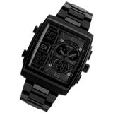 SKMEI 1274  Men Fashion Electronic Watch Multifunctional Outdoor Sports Watch(Black)