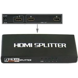 2 Ports 1080P HDMI Splitter  1.3 Version  Support HD TV / Xbox 360 / PS3 etc(Black)