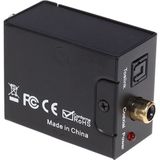 Digital Optical Coax to Analog RCA Audio Converter(Black)