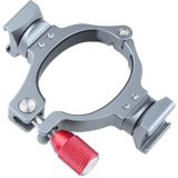 Stabilizer Extension Bracket Ring Adapter with Dual Cold Shoe Base for DJI OM4 / Osmo Mobile 3