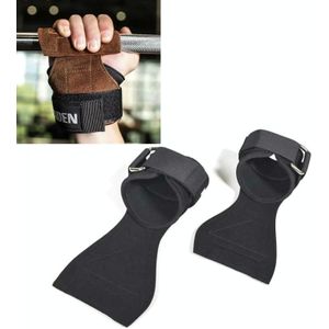 EADEN Pull-ups Booster Gloves Horizontal Bar Non-slip Wrist Assist Belt Fitness Bracer  Size:M(Microfiber)