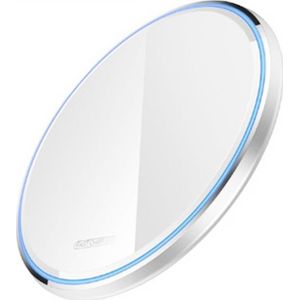 WX-69 10W Ultra-thin Wireless Charger Mirror Wireless Charger for Mobile Phone(White)