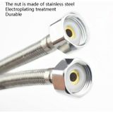 4 PCS Weave Stainless Steel Flexible Plumbing Pipes Cold Hot Mixer Faucet Water Pipe Hoses High Pressure Inlet Pipe  Specification: 100cm 3.5cm Copper Rod