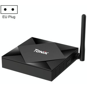 TANIX TX6s 4K Smart TV BOX Android 10 Media Player wtih Remote Control  Quad Core Allwinner H616  RAM: 2GB  ROM: 8GB  2.4GHz WiFi  Bluetooth  EU Plug