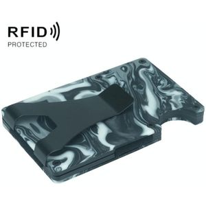 RFID Anti-Degaussing Resin Ultra-Thin Card Holder(Black)