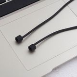 Wireless Bluetooth Earphone Anti-lost Strap Silicone Unisex Headphones Anti-lost Line for Apple AirPods  Cable Length: 60cm(Black)