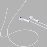 Wireless Bluetooth Earphone Anti-lost Strap Silicone Unisex Headphones Anti-lost Line for Apple AirPods  Cable Length: 60cm(Black)