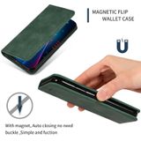 Retro Skin Feel Business Magnetic Horizontal Flip Leather Case for Samsung Galaxy J4 Plus 2018 & J4 Prime(Army Green)