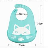 Waterproof Baby Silicone Bibs Kids Feeding Bandana(Light Pink)