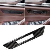Car Carbon Fiber Seat Memory Button Decorative Sticker for BMW 5 Series G38 528Li / 530Li / 540Li 2018