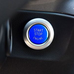 Car Engine Start Key Push Button Cover for BMW G / F Chassis  without Start and Stop (Blue)