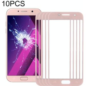 10 PCS Front Screen Outer Glass Lens for Samsung Galaxy A3 (2017) / A320(Pink)