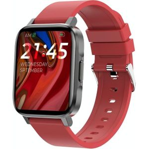 F60 1.7 inch TFT Touch Screen IP68 Waterproof Smart Watch  Support Body Temperature Monitoring / Heart Rate Monitoring / Blood Pressure Monitoring(Red)