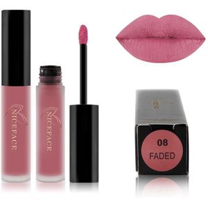 Lip Gloss Nude Matte Liquid Lipstick Waterproof  Long Lasting Moisturizing Lip Makeup Cosmetics(08)