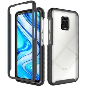 For Xiaomi Redmi Note 9S / Note 9 Pro Starry Sky Solid Color Series Shockproof PC + TPU Protective Case(Black)