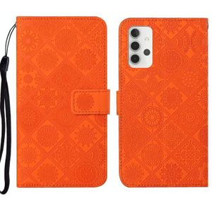 Voor Samsung Galaxy A32 4G Ethnic Style Lederen telefoonhoesje met etnische stijl