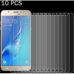 10 PCS For Galaxy J7(2016) / J710 0.26mm 9H Surface Hardness 2.5D Explosion-proof Tempered Glass Screen Film