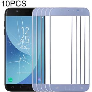 10 PCS Front Screen Outer Glass Lens for Samsung Galaxy J5 (2017) / J530(Blue)